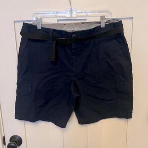 Eddie Bauer Cargo Shorts Belted Slightly Curvy Cotton Blend Size 14 NWT Hiking